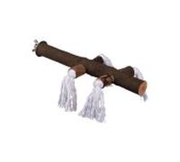 Percha de madera natural con cuerdas - Mediciones: 25 cm