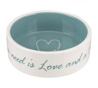 Trixie pet's home comedero de cerámica crema y azul claro para perros