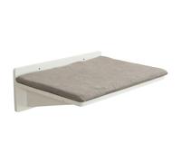 Trixie Placa de Reposo Montaje en la Pared Cama 50x17, 5x36, 5 CM Blanco/Gris