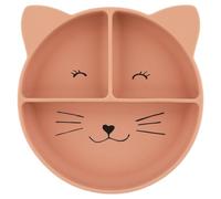 Trixie Baby Trixie - Plato de silicona con ventosa y compartimentos para bebé y niño (Mrs. Gato (gato), 96-4XX