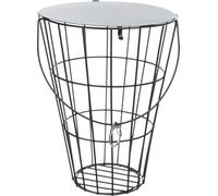 TRIXIE Porta Heno, Colgante, con Tapa, Metal, 21 cm
