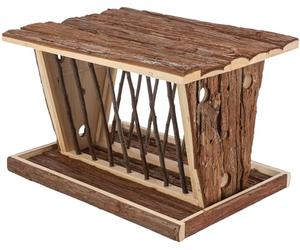 TRIXIE Porta Heno De Pie, Bark Madera, 40 x 22 x 30 cm