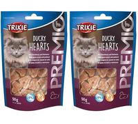 TRIXIE Premio Hearts - Snacks de Pato y Merluza para Perros, 50 g, Corazones Tiernos de Alta Palatabilidad, Sin Gluten y Sin Azúcares Añadidos, Ideal para Estómagos Sensibles, para Gatos