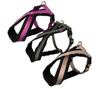 Trixie Premium arnes de nylon acolchado, 45-70cm/25mm, grafito