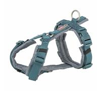TRIXIE Premium Arnés Trekking, M-L, Azul Pet/Grafito