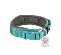TRIXIE Premium Collar, Extra Ancho, XS-S, Aqua/Grafito