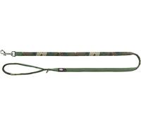 TRIXIE Premium Correa con Acolchado de Neopreno, XS, Camuflaje/Verde Selva, 1,20 m/10 mm