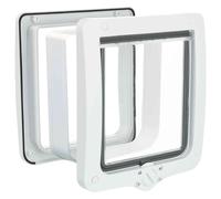 Trixie Puerta De Libre Acceso XL Blanca Para Gatos Y Perros, 24x28 Cm, Túnel