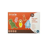 Trixie Puzzle Juguetes - Animales grandes y pequeños rompecabezas Caja 5 piezas
