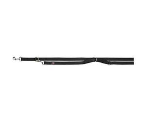 Trixie Ramal Ajustable, Doble, XS, 2 m/10 mm, Negro, Perro