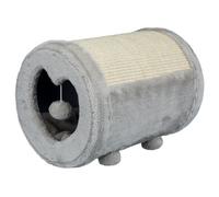 Trixie Rascador Gris/Natural Ø 27x39 Cm, Felpa-Sisal, Con Juguete
