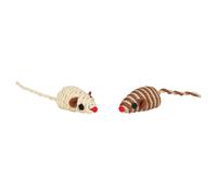 Trixie Ratones De Jugar 132 Piezas Con Sonajero Juguete Para Gatos 5cm En Barril
