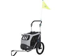 TRIXIE Remolque de bicicleta para perros gris M