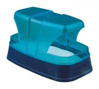 Trixie sandbox jaula de plástico azul oscuro y turquesa para hámsters y ratones