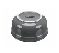 TRIXIE Set comederos, 2 × 0.6 l/15 cm, Azul Petróleo/Gris, Perro