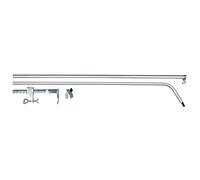 TRIXIE - Set de Barra y Pinza Sujeción para Pared, 1-2 m, Ideal para Redes de Protección para Gatos y Mascotas Pequeñas