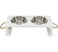 TRIXIE Set de Cuencos Be Nordic Blanco | Diseño ergonómico y resistente. Ideal para uso diario. Confort y seguridad garantizados.