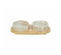 TRIXIE Set de Cuencos. cerámica/bambú