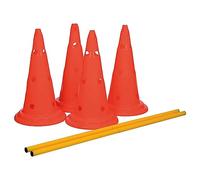 Set de obstáculos de conos ø 30 × 50 cm/100 cm naranja/amarillo