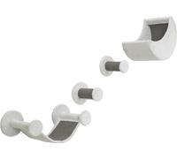 TRIXIE Set de Pared, Felpa, 4 Partes, Blanco, Gris