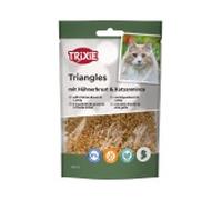 Trixie snack gato triángulos con pollo hierba gatera 50 gr