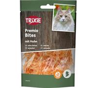 TRIXIE - Snack premio Chicken Filet Bites Light 50 g para Gatos, Bocaditos de Pollo Deshidratado, Snack Saludable Bajo en Grasa, Premios Deliciosos y Nutritivos