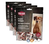 TRIXIE Snack Premio Fish Chicken Stripes, XXL Pack, 300 g, Perro (Paquete de 4)