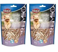 TRIXIE Snack Premio Fish Rabbit Stripes, 100 g, Perro (Paquete de 2)