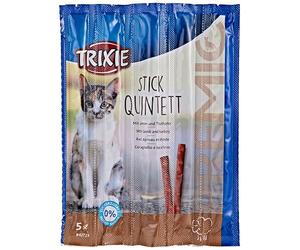 TRIXIE Snack PREMIO Quadro-Sticks, Cordero-Pavo, 5 × 5 g, Gato