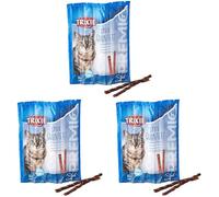 TRIXIE Snack Premio Quadro-Sticks, Salmón-Trucha, 5 × 5 g, Gato (Paquete de 3)