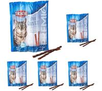 TRIXIE Snack Premio Quadro-Sticks, Salmón-Trucha, 5 × 5 g, Gato (Paquete de 5)