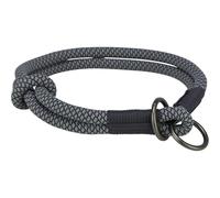 TRIXIE Soft Rope Collar Educ, S-M 40 cm, ø10 mm Negro, Gris