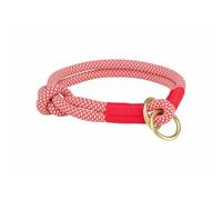 TRIXIE Soft Rope Collar Educación S 35 cm, ø10 mm Rojo, Crema