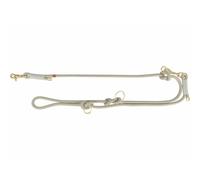TRIXIE Soft Rope Ramal, L-XL, Gris/Gris Claro | Tejido suave - para perros grandes, 3 posiciones de longitud ajustable para un uso flexible, acabado resistente