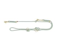 TRIXIE Soft Rope Ramal, XS-S, 2,00 m/ø 6 mm, Salvia/Menta | Tejido suave - para perros pequeños, 3 posiciones de longitud ajustable para un uso flexible, acabado resistente