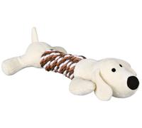 TRIXIE Surtido Animales con Cuerda para Perros | Peluche suave para abrazar, llevar y jugar para cachorros y perros adultos