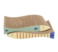 TRIXIE Tabla Cartón Rascad, 40 × 30 × 11 cm, Menta/Crema