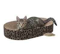 Trixie Tabla rascadora Leo de cartón, 63 × 10 × 35 cm, Juguete rascador con Hierba gatera - 48035