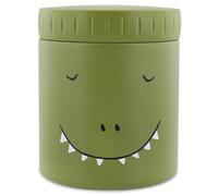 Trixie Tarro aislado para alimentos, Mr. Dino, 350 ml, a prueba de fugas y portátil, mantiene la comida caliente o fría, acero inoxidable, contenedor de almuerzo para niños