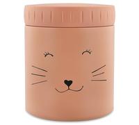 Trixie Tarro de comida aislado - Mrs. Cat | 350 ml | A prueba de fugas y portátil | Mantiene la comida caliente o fría | Acero inoxidable | Contenedor de almuerzo para niños