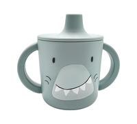 Trixie - Taza de aprendizaje de silicona para bebé, señor Tiburón