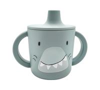 Trixie - Taza de aprendizaje de silicona para bebé, señor Tiburón