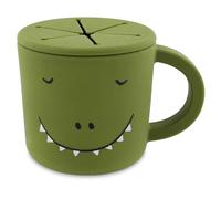 Trixie Taza de silicona Mr. Dino - 100% silicona de grado alimenticio para aperitivos para niños - Diseño duradero, suave y a prueba de derrames para un fácil aperitivo - Perfecto para llevar - Seguro