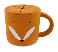 Trixie Taza de silicona Mr. Fox - Soporte para aperitivos 100% de silicona de grado alimenticio para niños pequeños - Diseño duradero, suave y a prueba de derrames para un fácil aperitivo - Perfecto