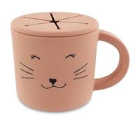Trixie Taza de silicona para aperitivos Mrs. Cat - 100% silicona de grado alimenticio para niños pequeños - Diseño duradero, suave y a prueba de derrames para un fácil aperitivo - perfecto para llevar