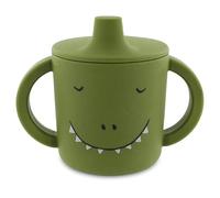 Trixie - Taza para beber Mr Dino - 4 m + - 100% silicona de grado alimenticio - Verde