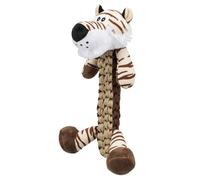 TRIXIE Tigre para Perros | Peluche suave para abrazar, llevar y jugar para cachorros y perros adultos