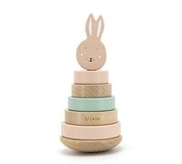 Trixie - Torre para apilar de Madera con certificación FSC - Juguete de Aprendizaje de la motricidad Desde 1 año - Mrs. Conejo (Lapin)