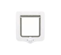 Puerta gatera 2 funciones - Trixie - Tamaño: L | Color: Blanco