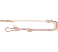 TRIXIE V-Leine Soft Rope, M-L, 2 m/10 mm, Rosa - Correa Ajustable para Perros medianos y Grandes, de rocío Tejido, 3 Posiciones de Longitud Ajustable - 1984107